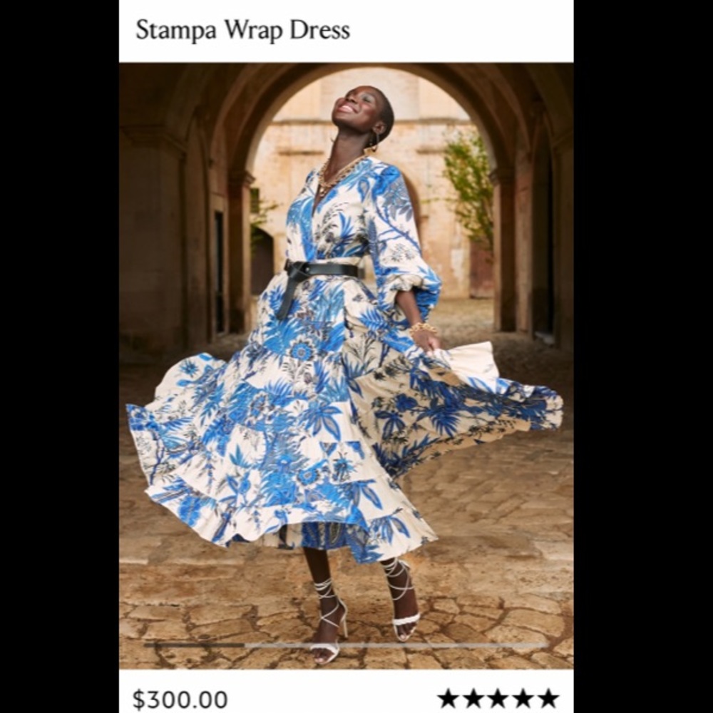 Banana Republic Stampa Wrap Dress s